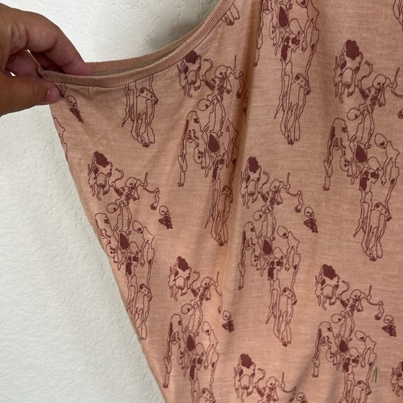 H&M Skeleton Dancing Bat Wing Draped Tank Top - Picture 2 of 8